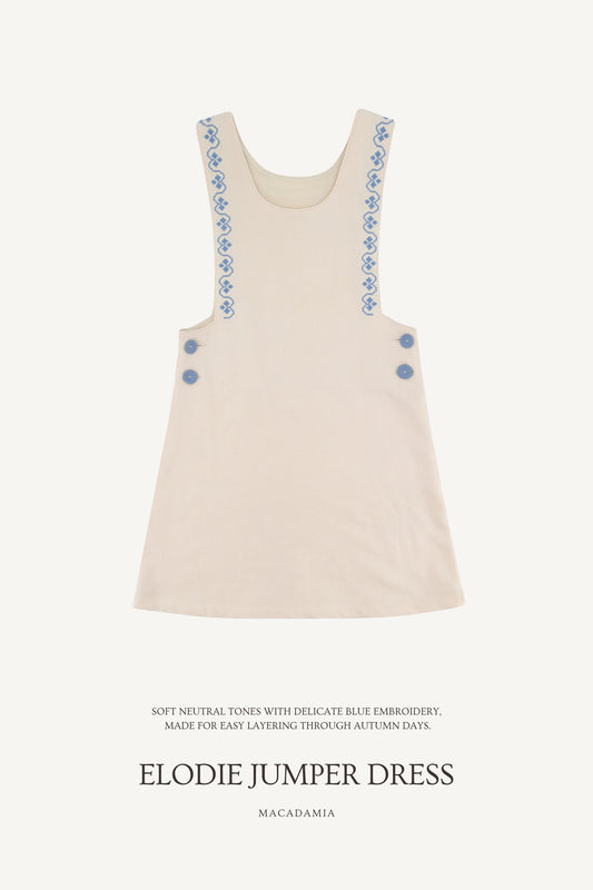 (予約) Saint Ella / Elodie Jumper Dress - Macadamia