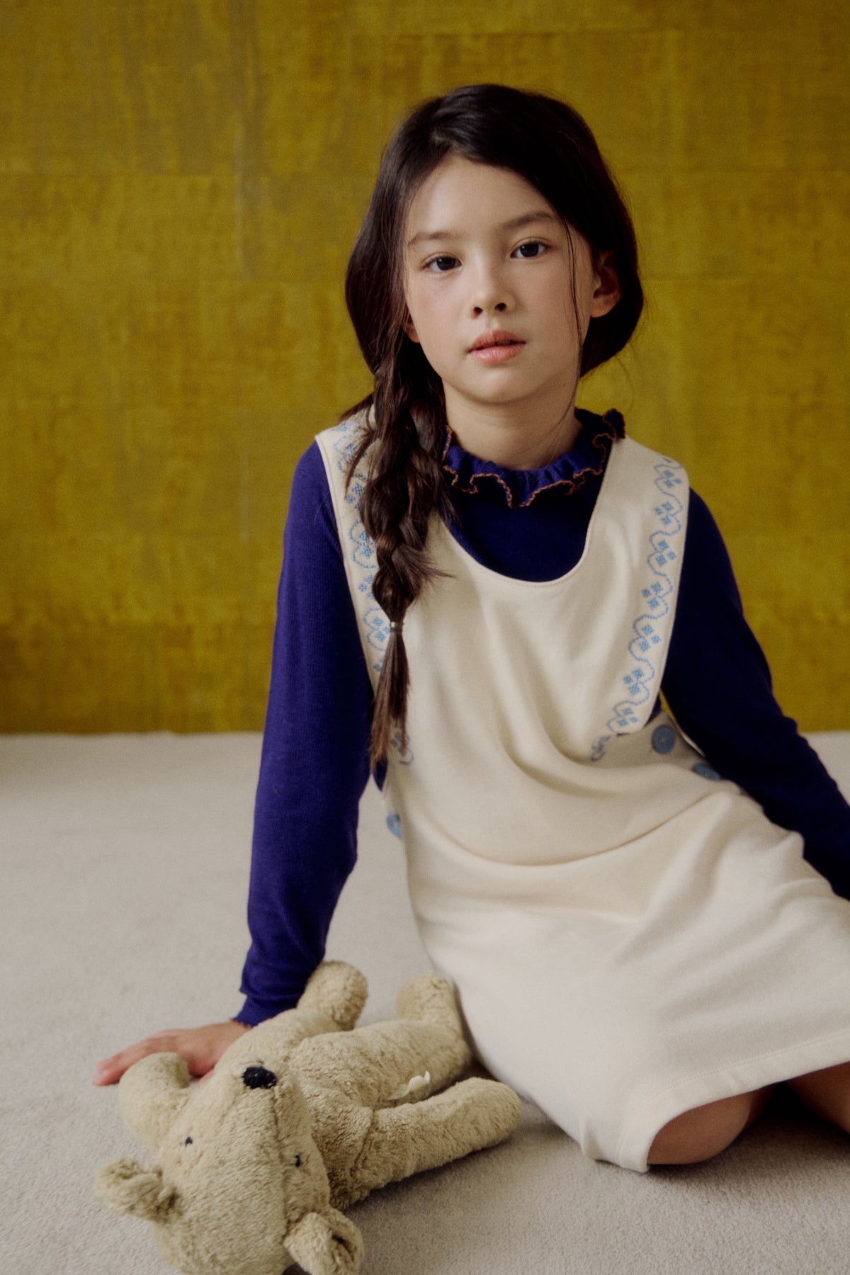 (予約) Saint Ella / Elodie Jumper Dress - macadamia