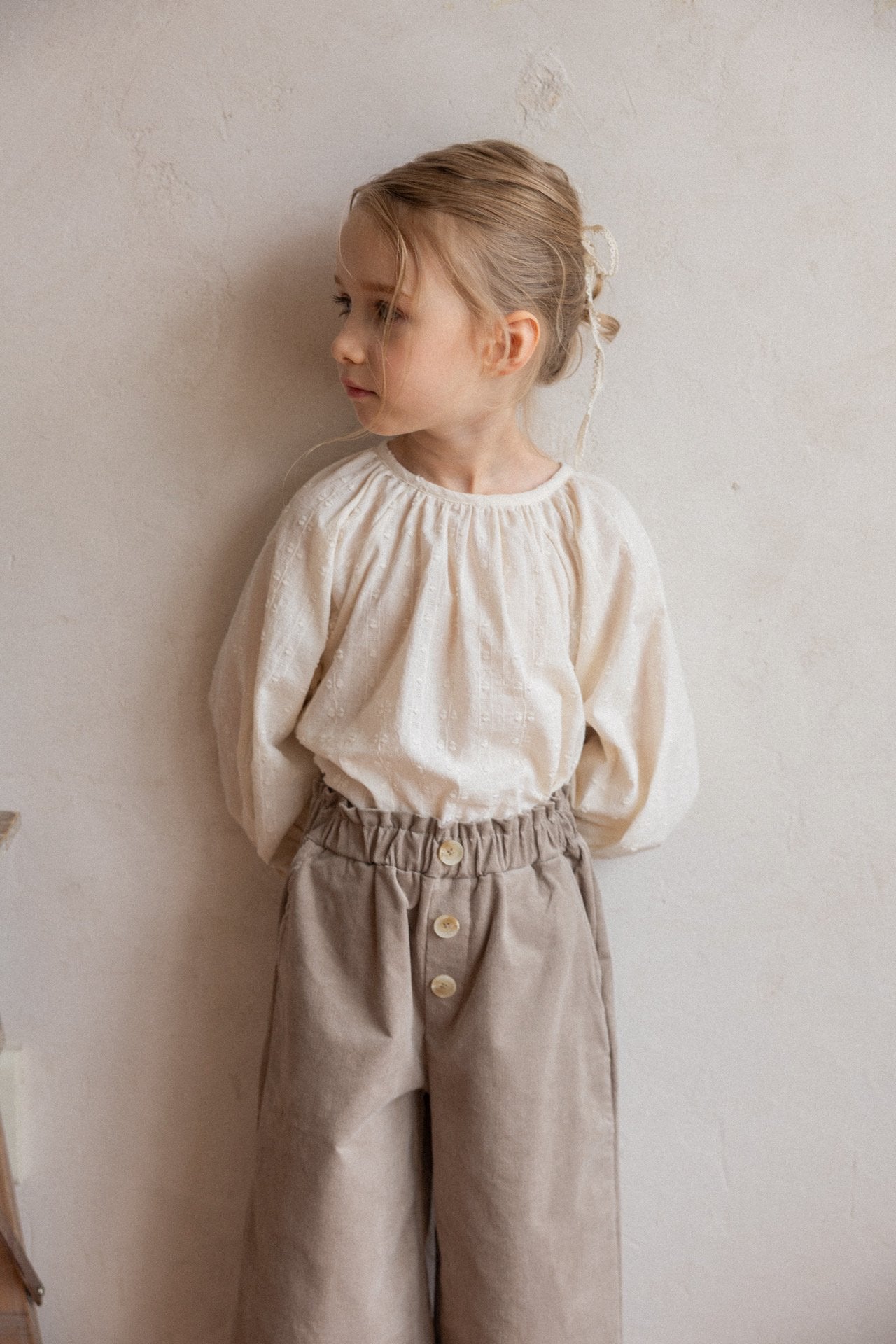 (予約)perro bebe / Maya pants  - khaki beige