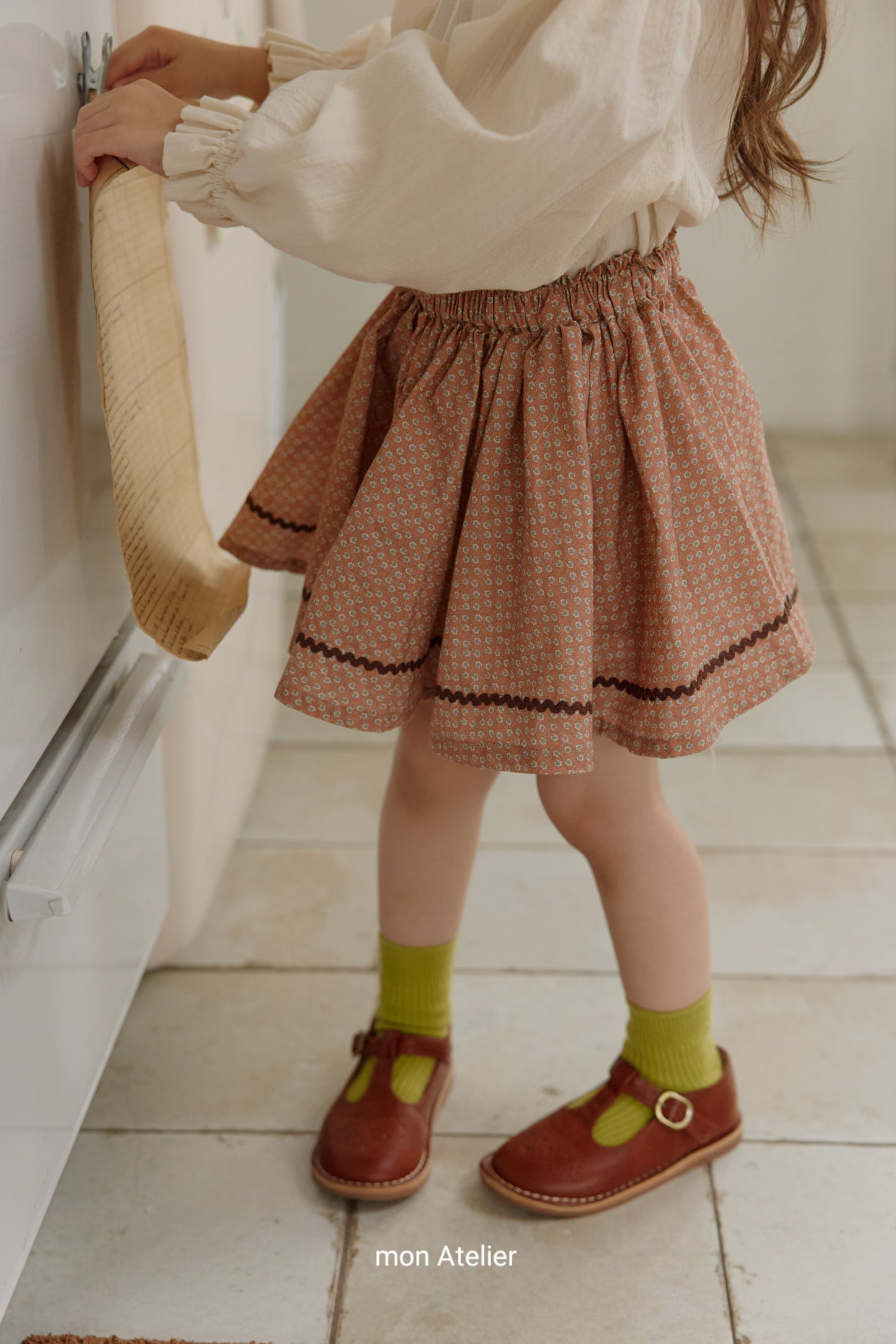 (予約) mon Atelier  / bloom skirt