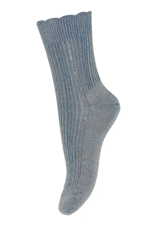mp Denmark / Celosia glitter socks  PROVINCIAL BLUE