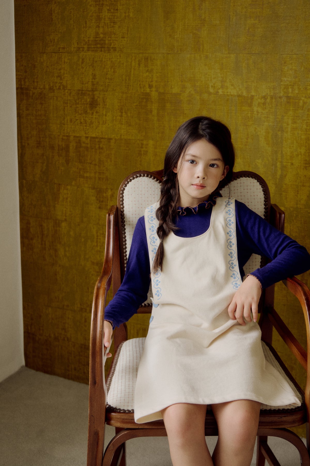 (予約) Saint Ella / Elodie Jumper Dress - macadamia