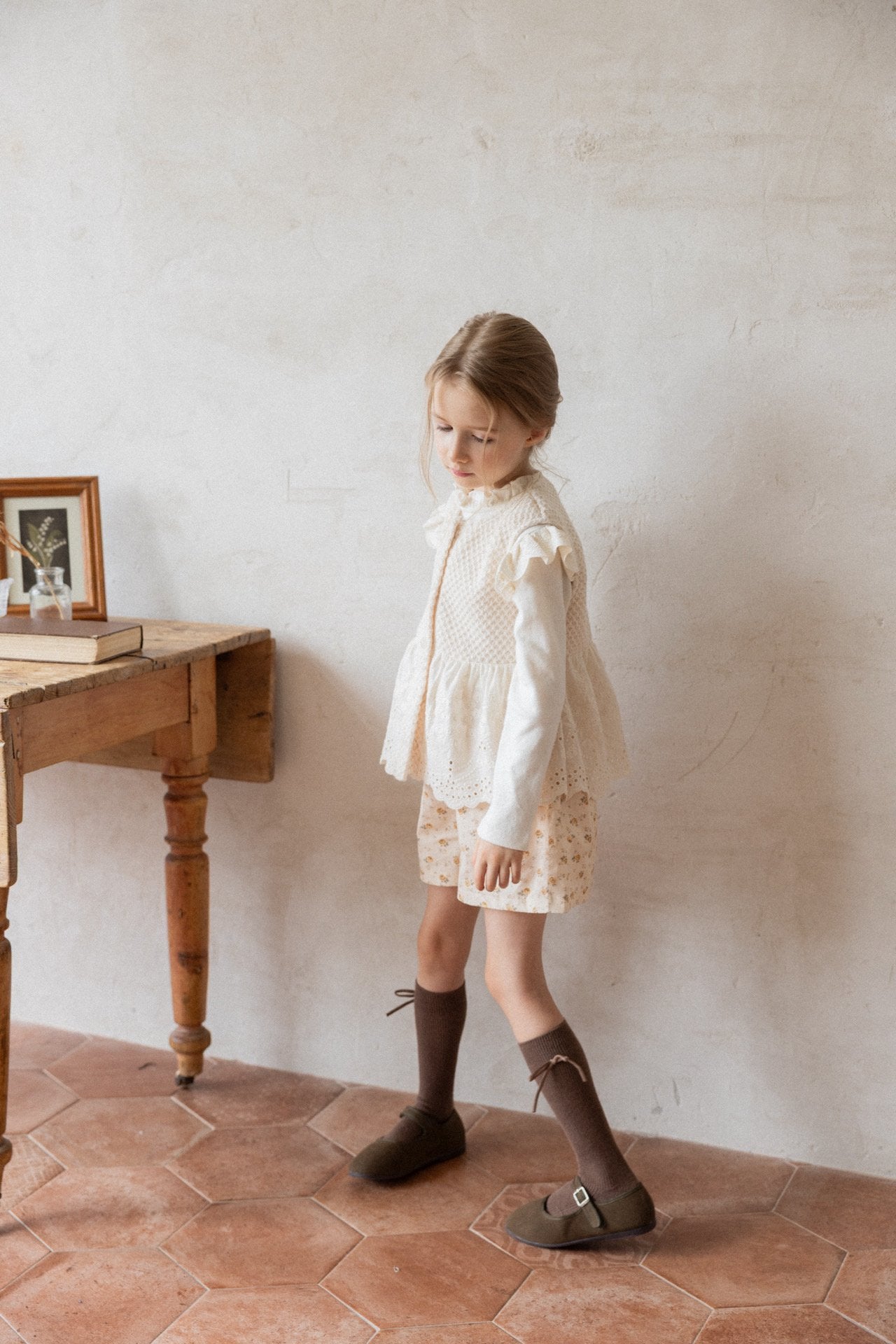 (予約)perro bebe / Laurel T - cream