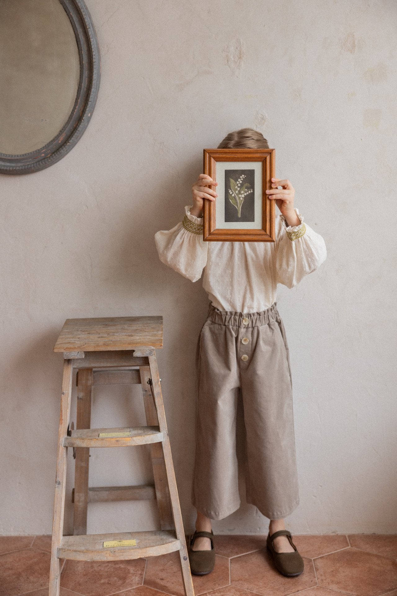(予約)perro bebe / Maya pants  - khaki beige