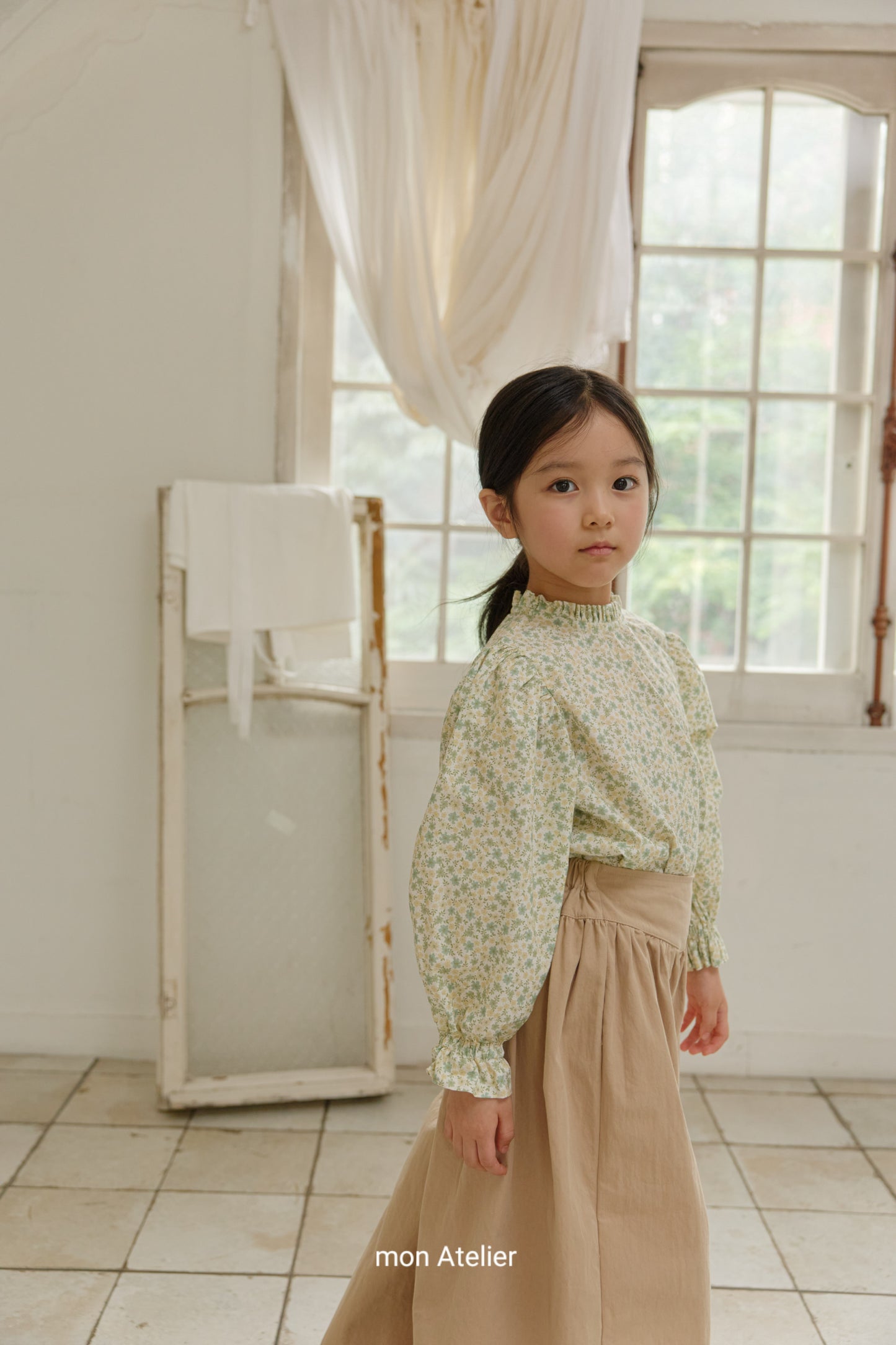 (予約) mon Atelier  / daisy blouse