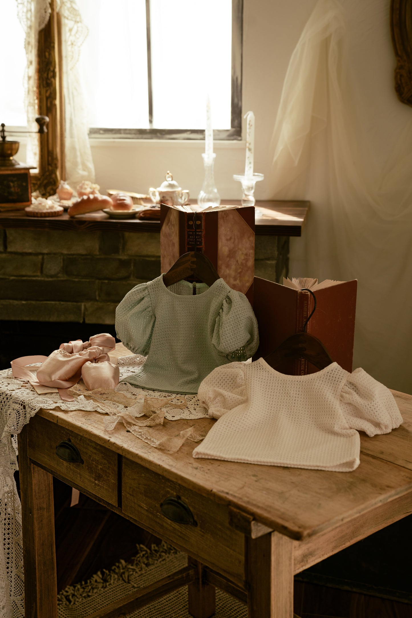 【Original】Muguet Puff Top ivory