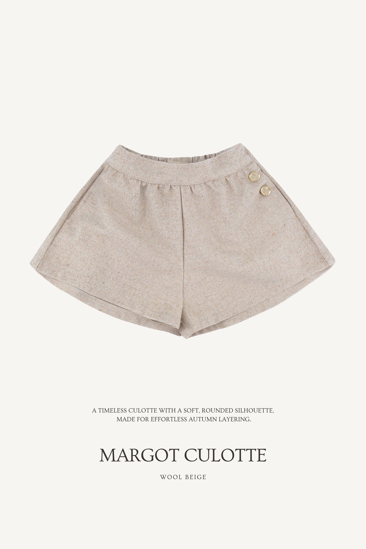 (予約) Saint Ella / Margot Culotte - Wool beige
