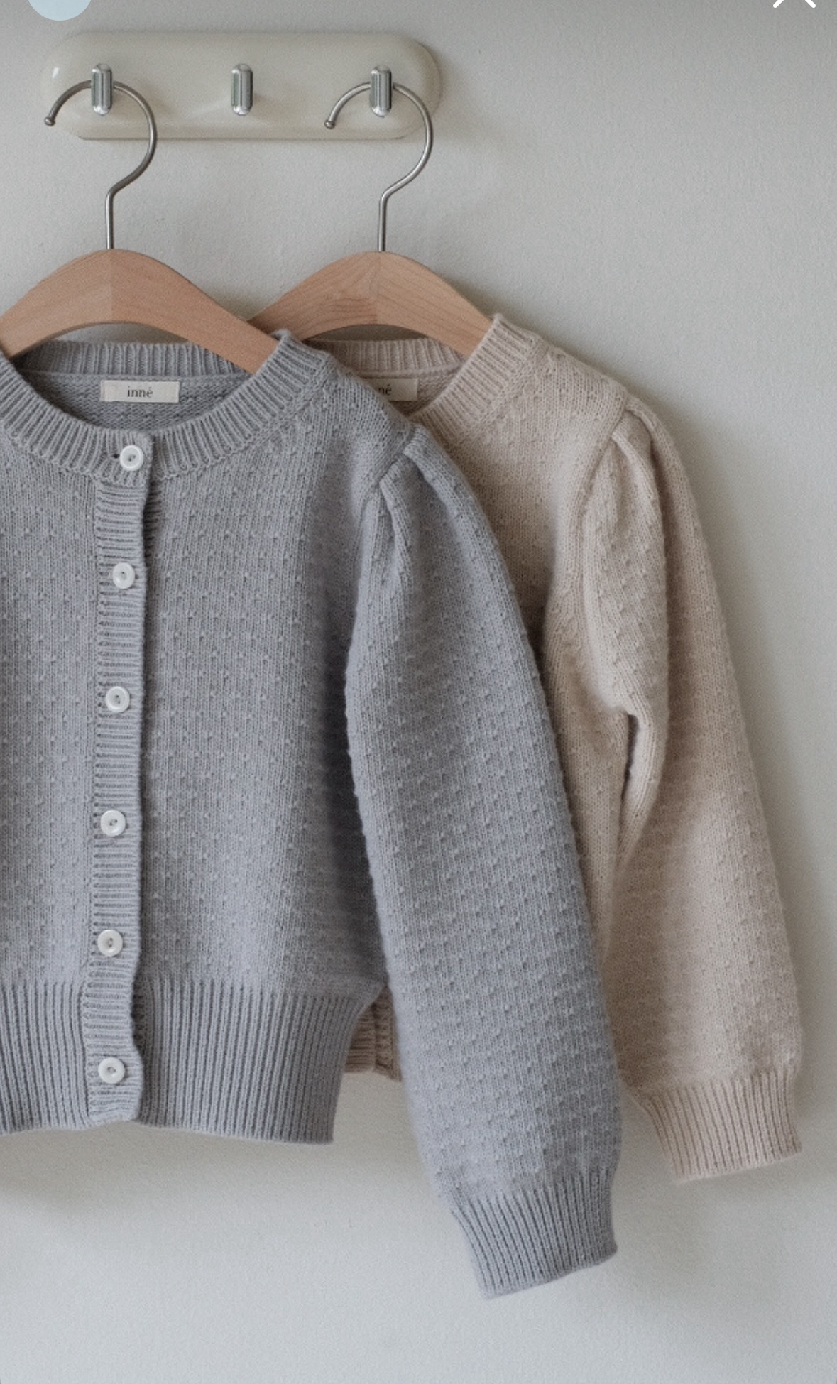 (予約) inné / Cashmere cardigan - beige