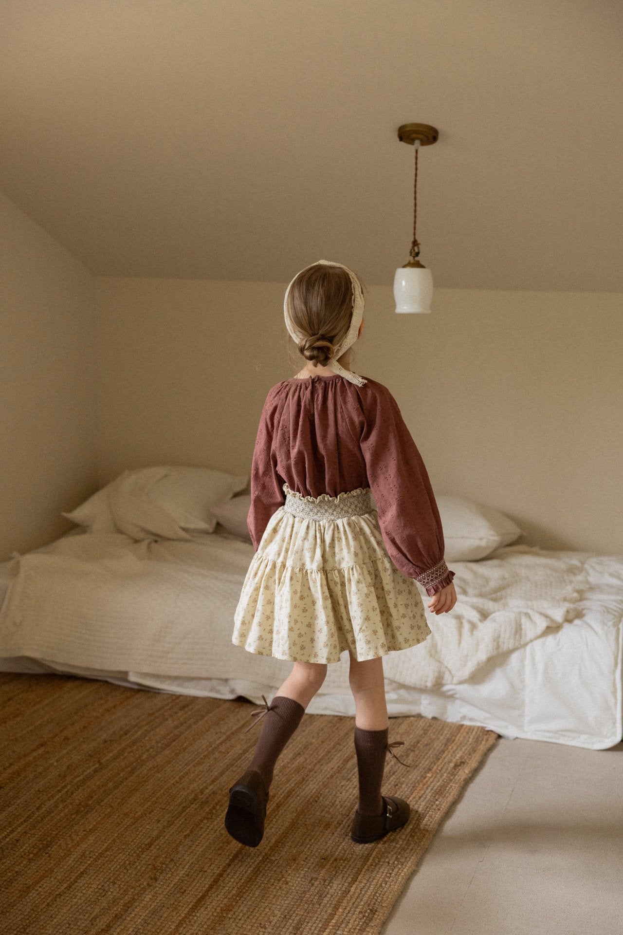 (予約)perro bebe / Jasmine blouse - brick