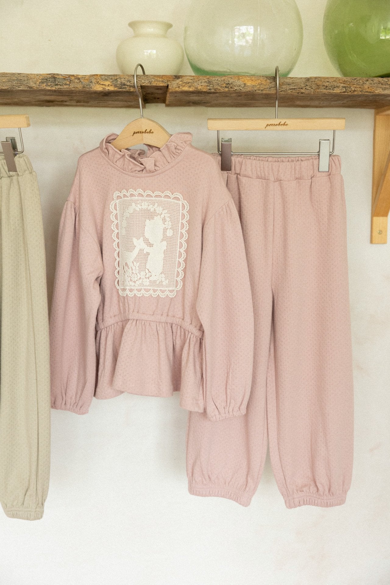(予約)perro bebe / Stella setup - pink