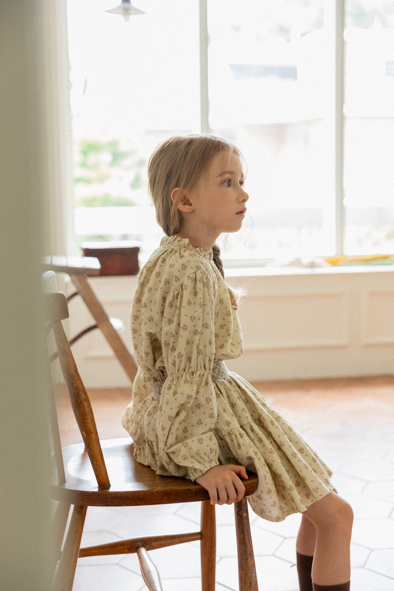(予約)perro bebe / Ella blouse , skirt - beige
