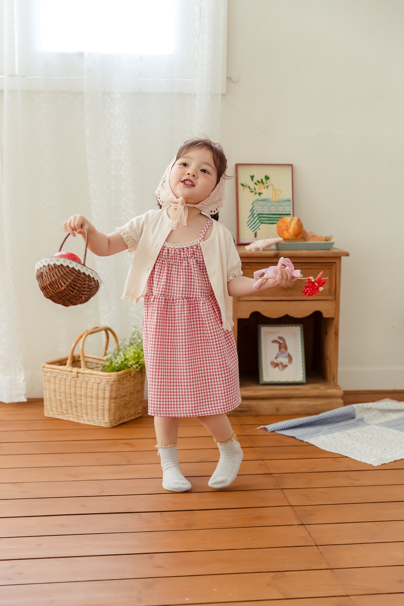 (取り寄せ) milk powder  /  Check Dress