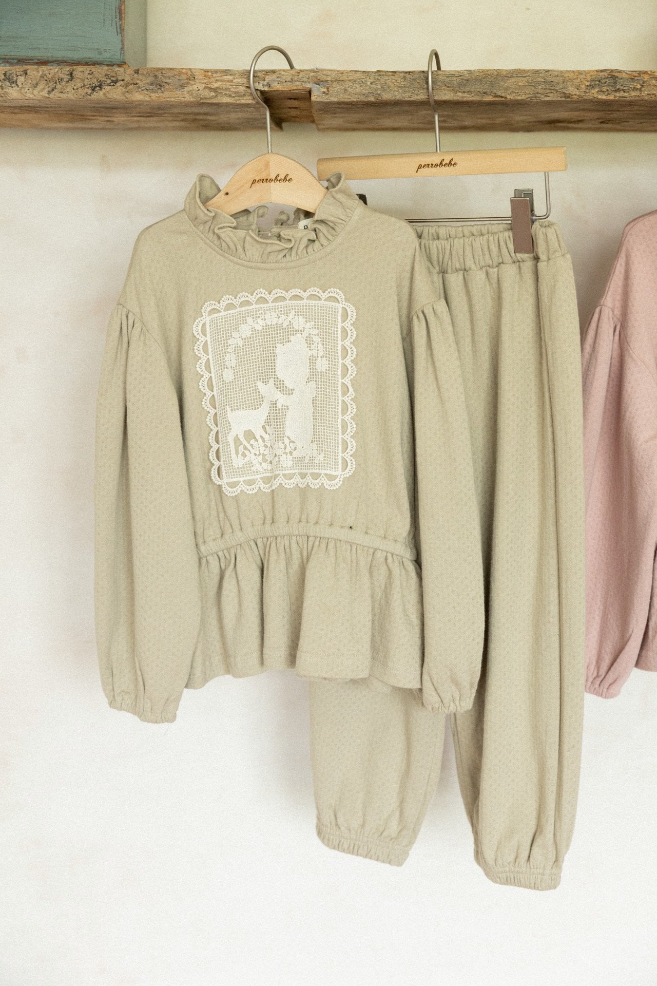 (予約)perro bebe / Stella setup - olive