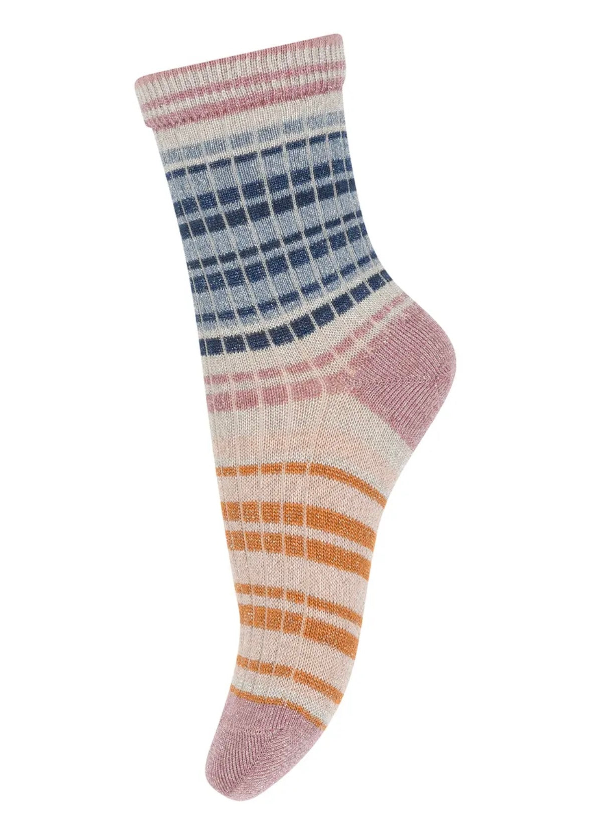(In stock now) mp Denmark / Celosia glitter socks PROVINCIAL BLUE