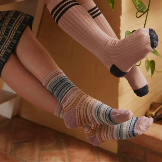 mp Denmark / Vilma glitter socks SOFT MAUVE