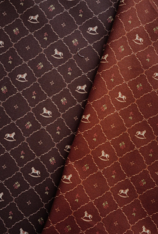 original fabric " Cheval Antique - cinnamon "