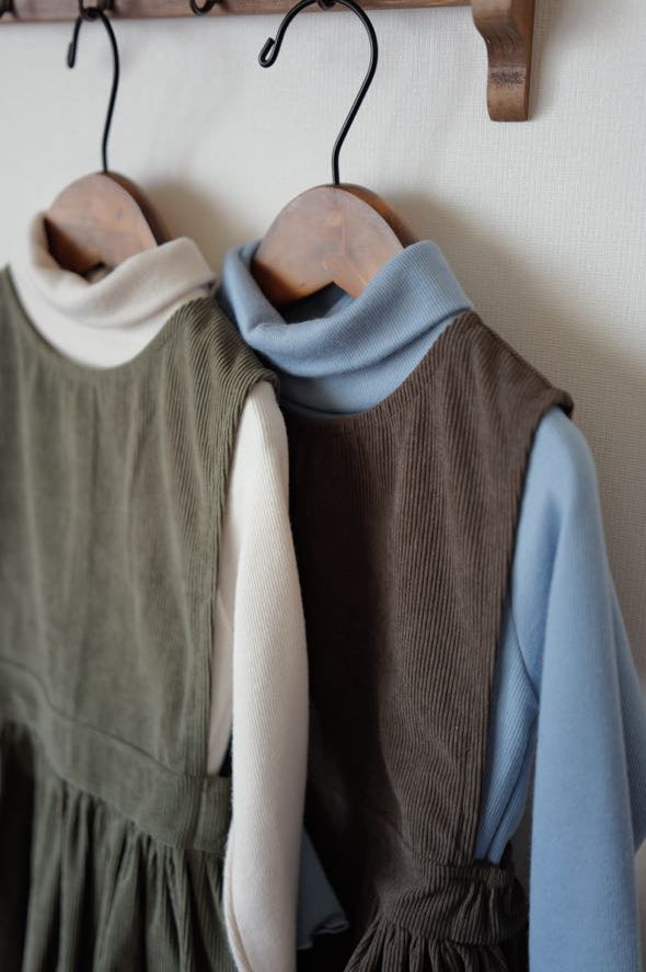 Brownie Dress  with miton / brown