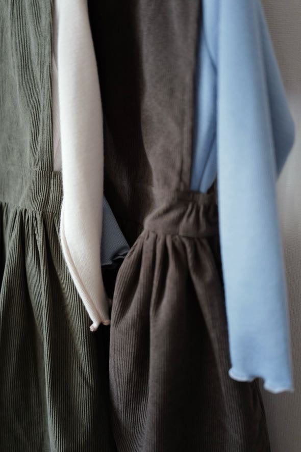 Brownie Dress  with miton / brown