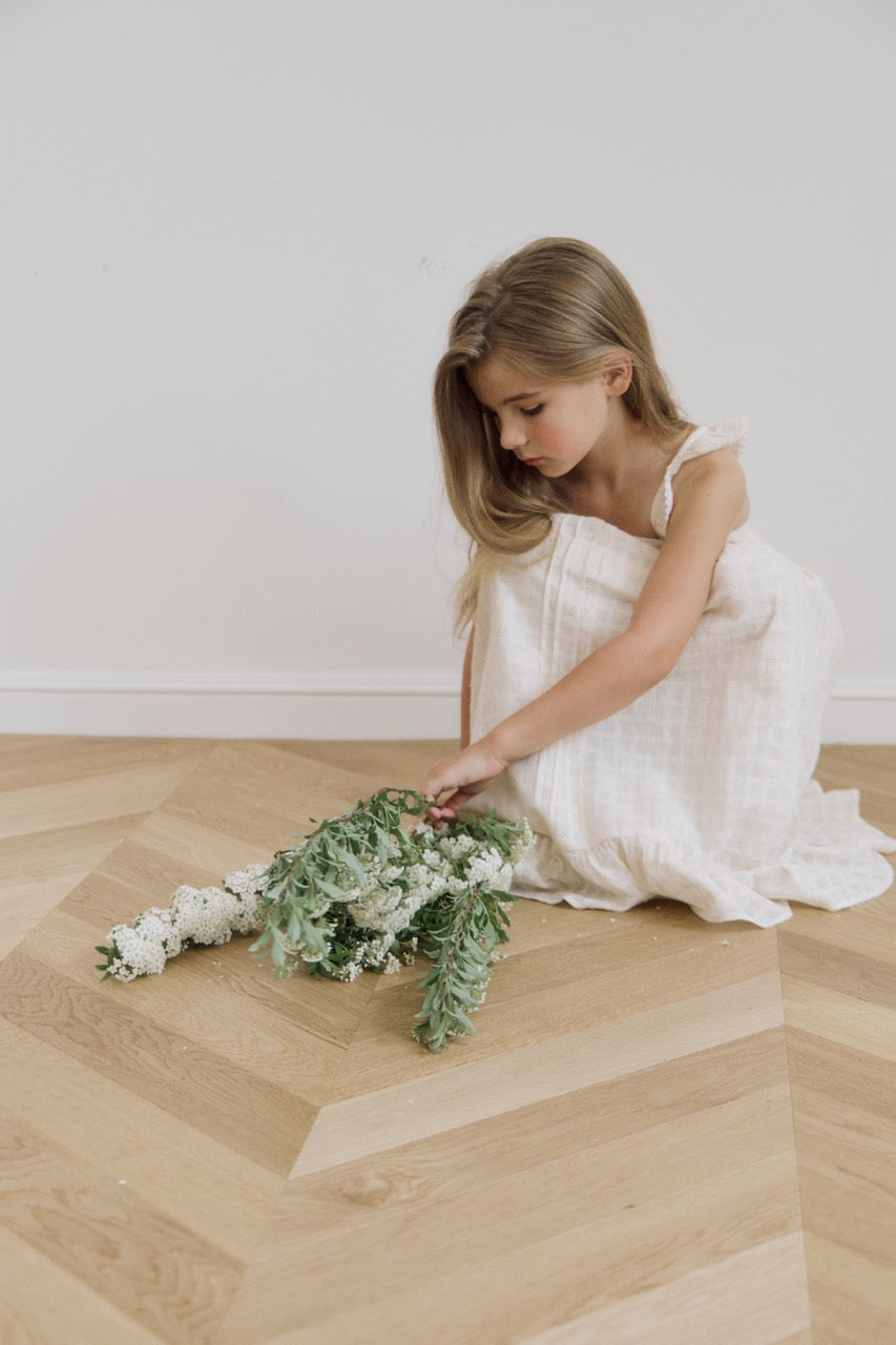 (予約) inné / miette ruffle dress (ivory)