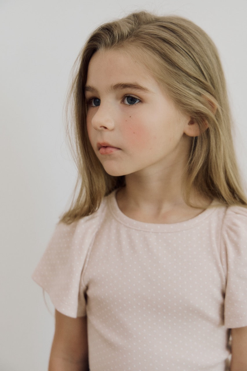 (予約) inné / Floria tee (pink dot)