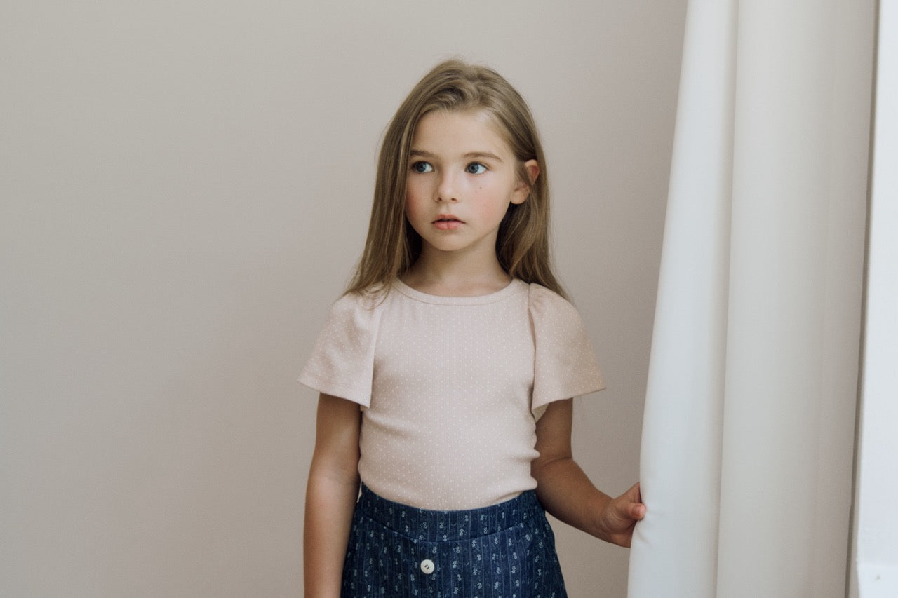 (予約) inné / Floria tee (pink dot)