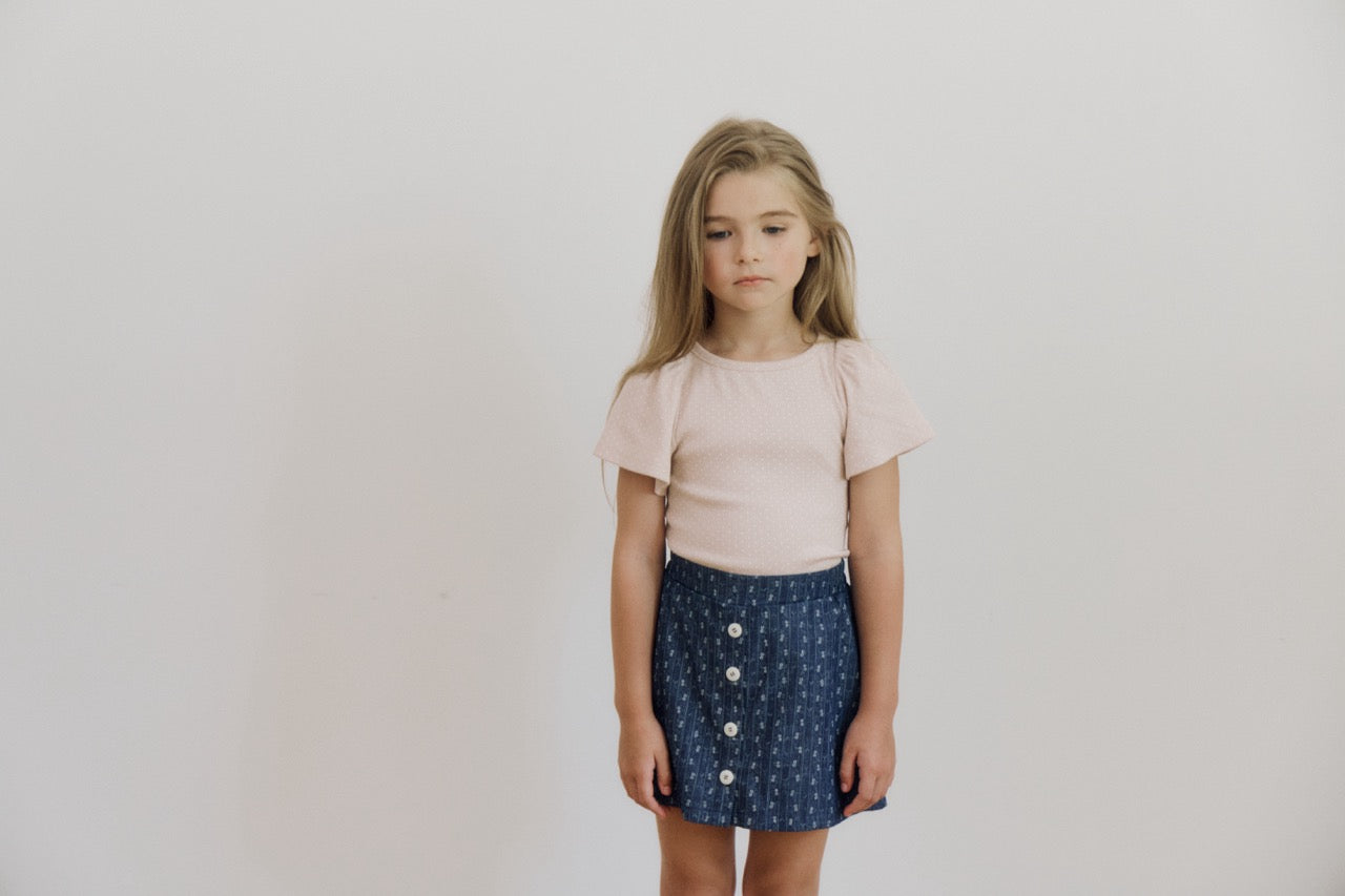 (予約) inné / Floria tee (pink dot)