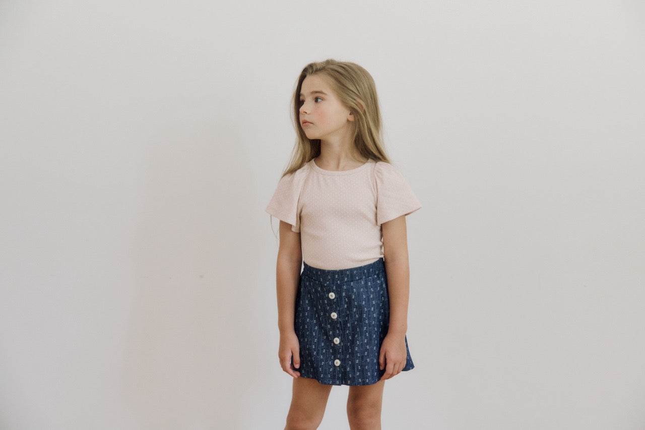 (予約) inné / Floria tee (pink dot)