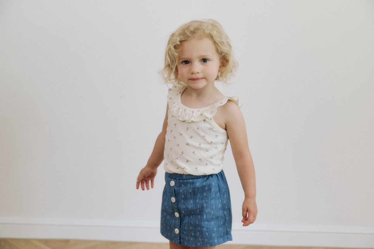 (予約) inné / ruffled sleeveless (flower)