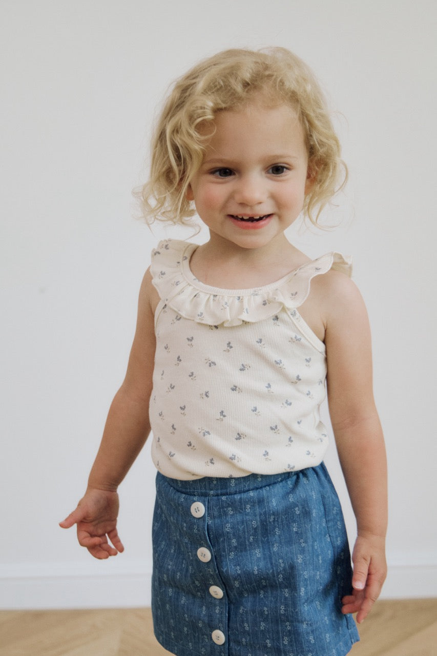 (予約) inné / ruffled sleeveless (flower)