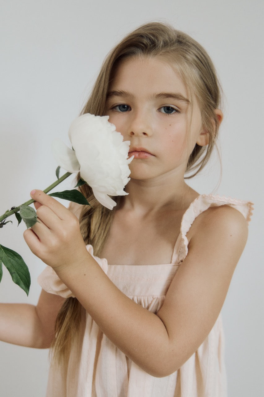 (予約) inné / miette ruffle dress (peach)
