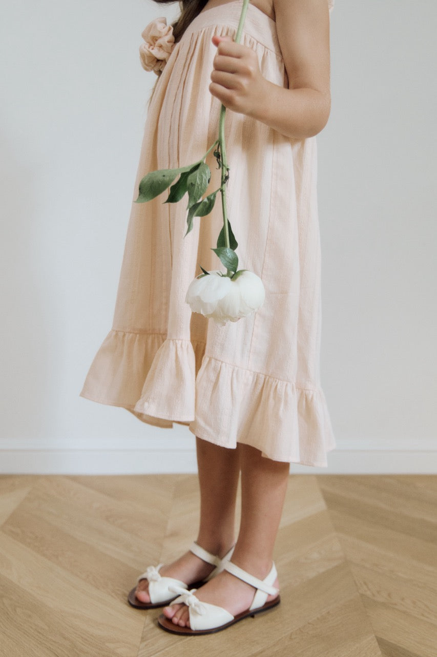 (予約) inné / miette ruffle dress (peach)
