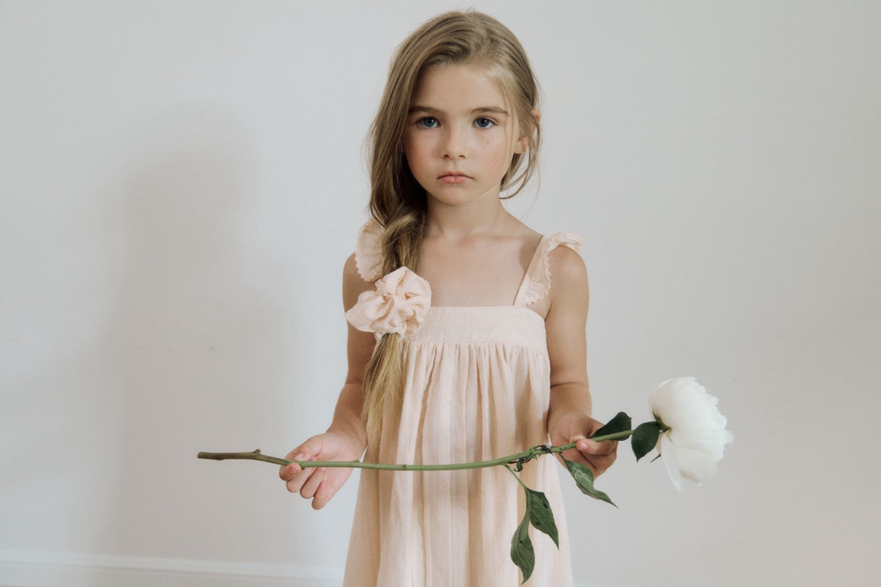 (予約) inné / miette ruffle dress (peach)