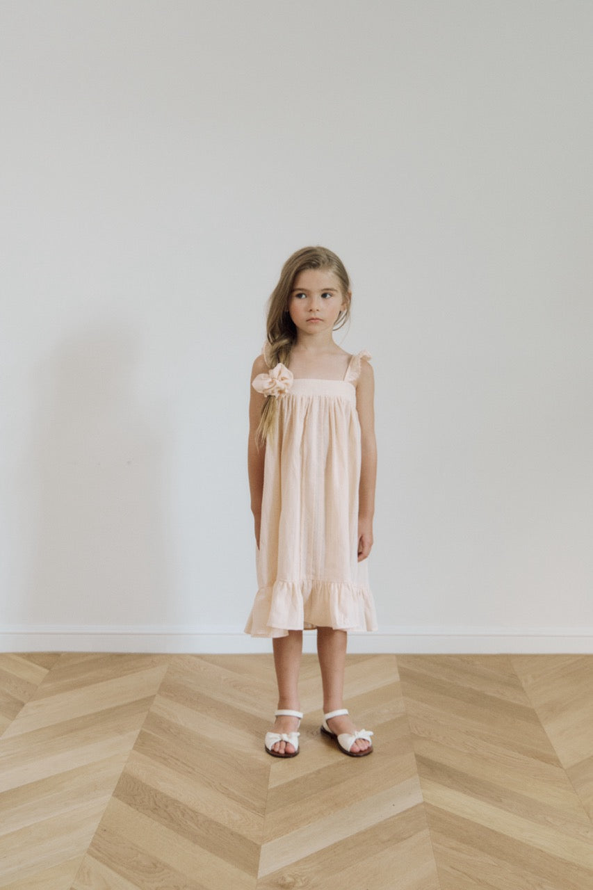 (予約) inné / miette ruffle dress (peach)