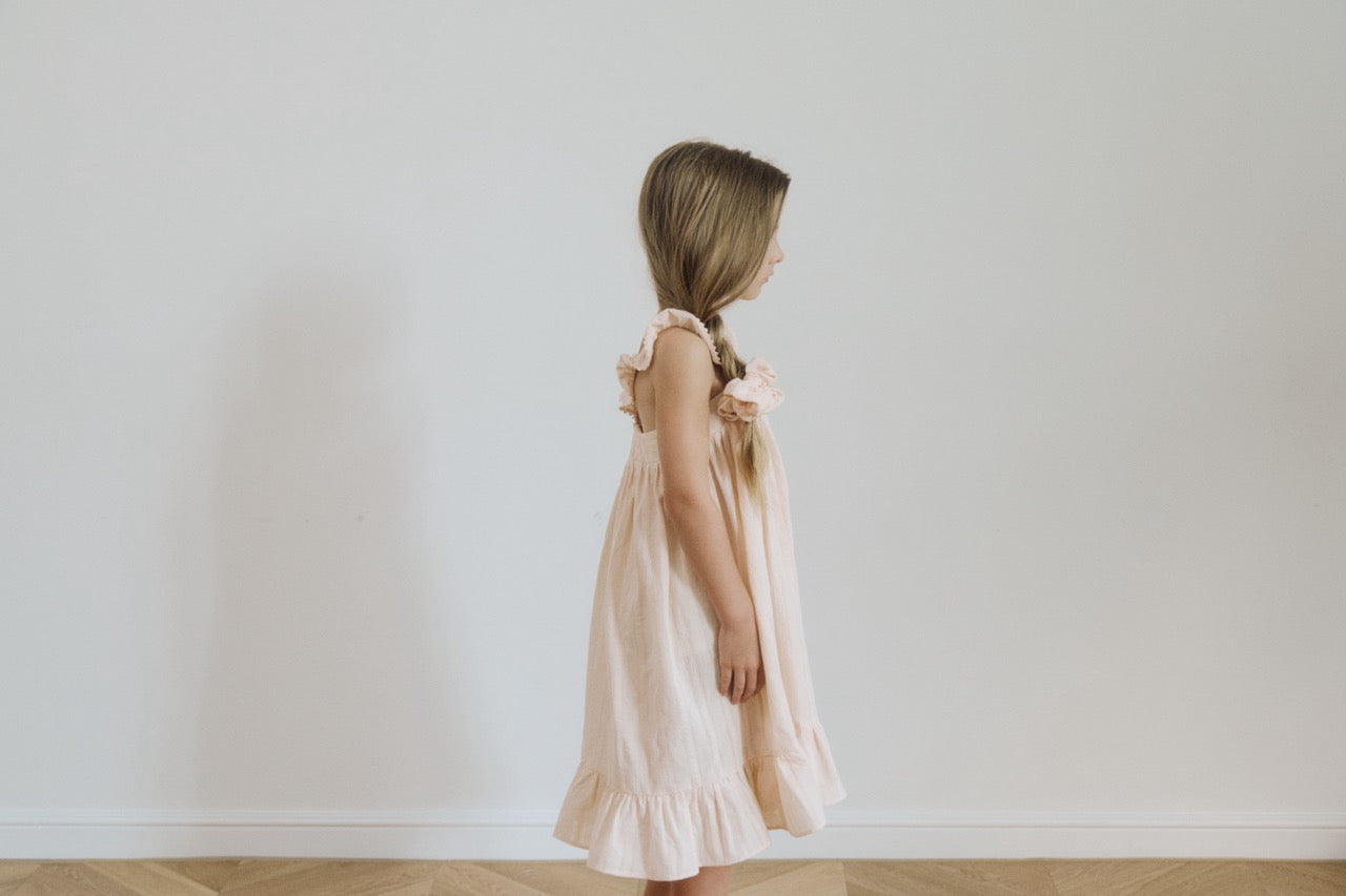 (予約) inné / miette ruffle dress (peach)