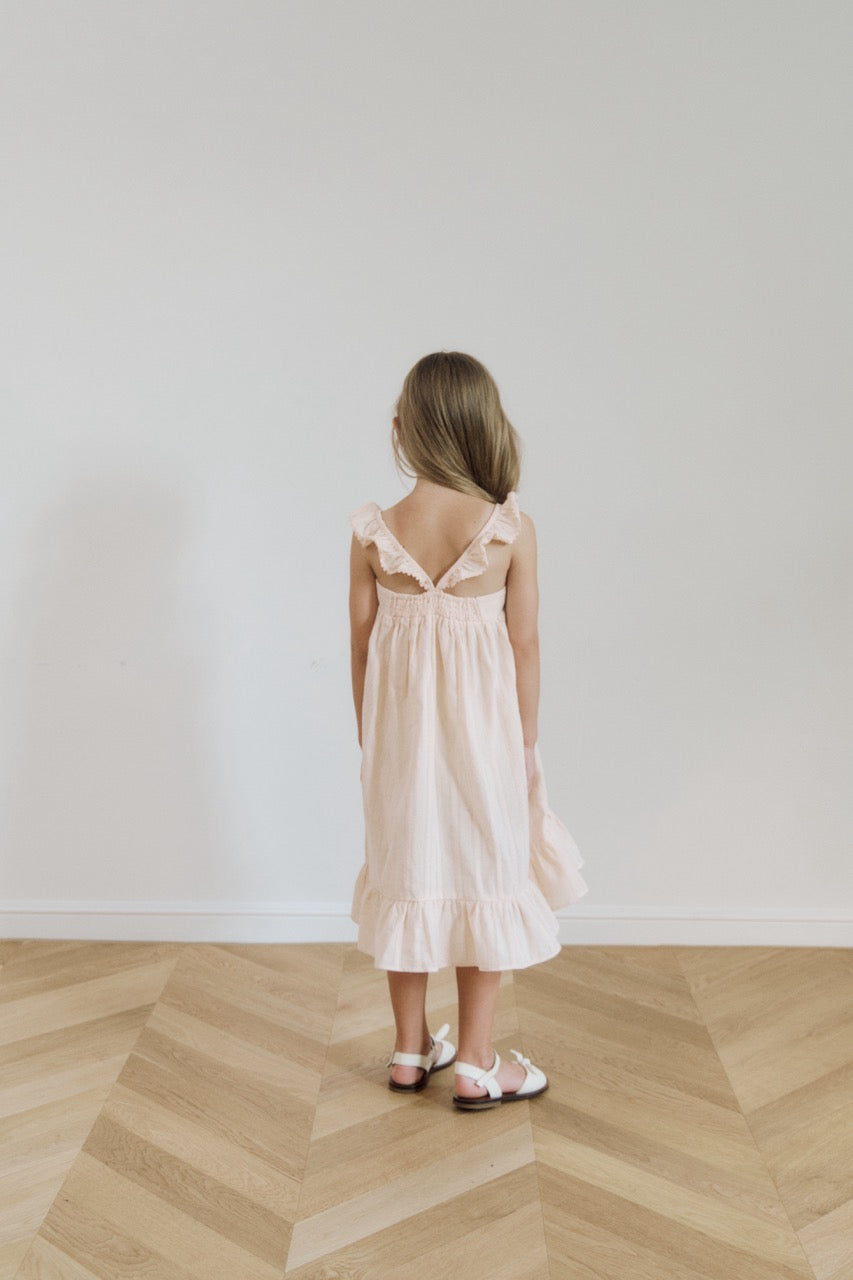 (予約) inné / miette ruffle dress (peach)
