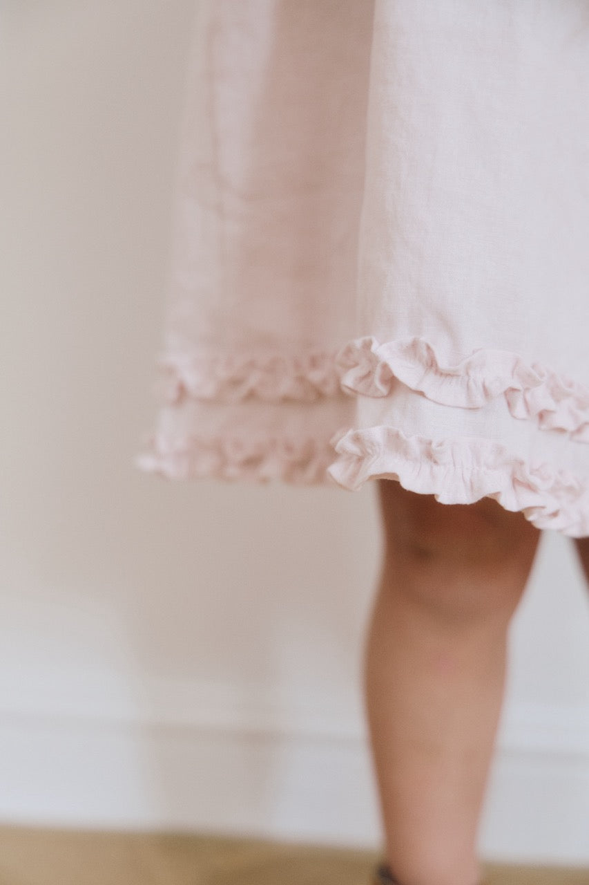 (予約) inné / linen firll ops (pink)