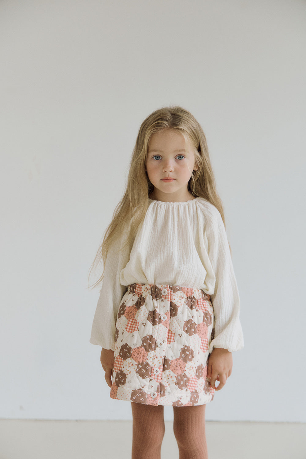 (予約) inné / Quilting skirt - orange