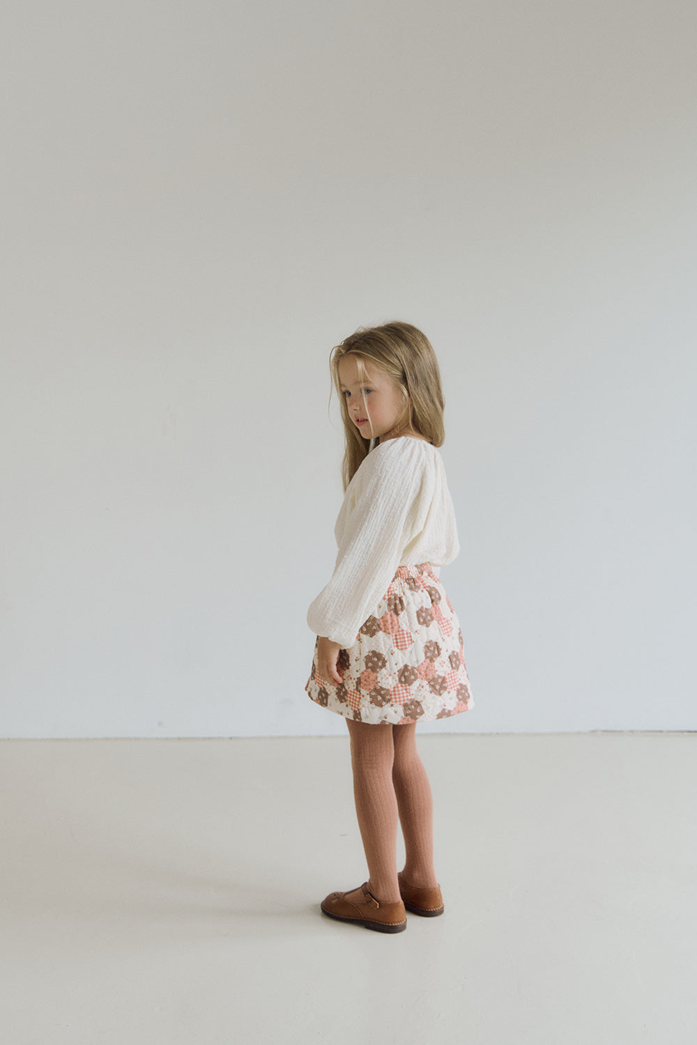 (予約) inné / Quilting skirt - orange