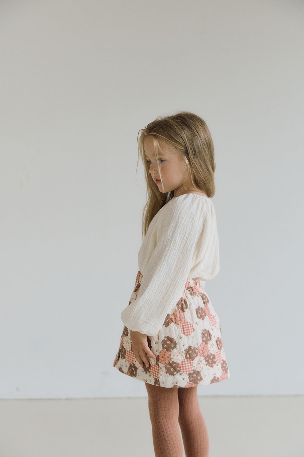 (予約) inné / Quilting skirt - orange