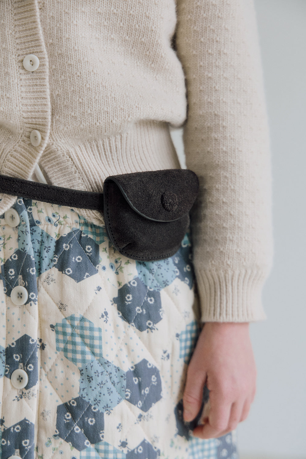 (予約) inné / Quilting skirt - blue