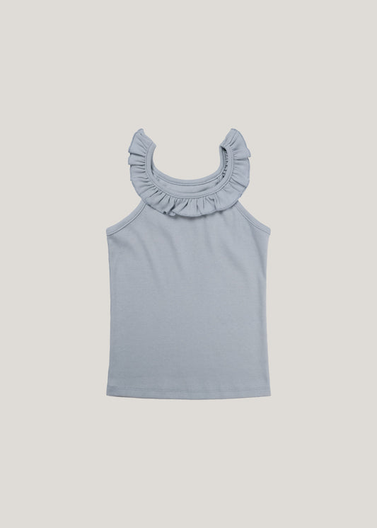 inné / ruffled sleeveless (blue)