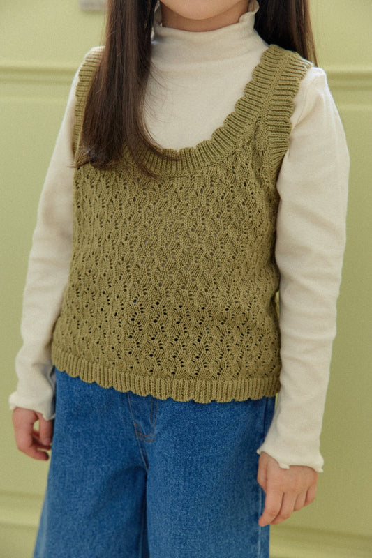 mon Atelier / scallop vest
