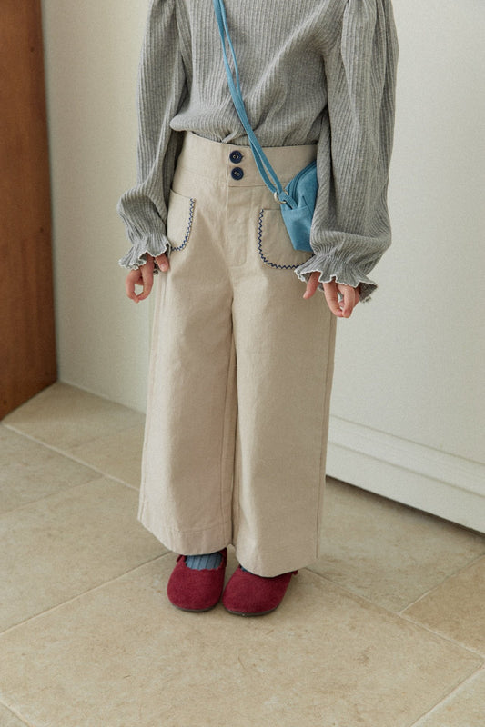 mon Atelier / zigzag pocket pants