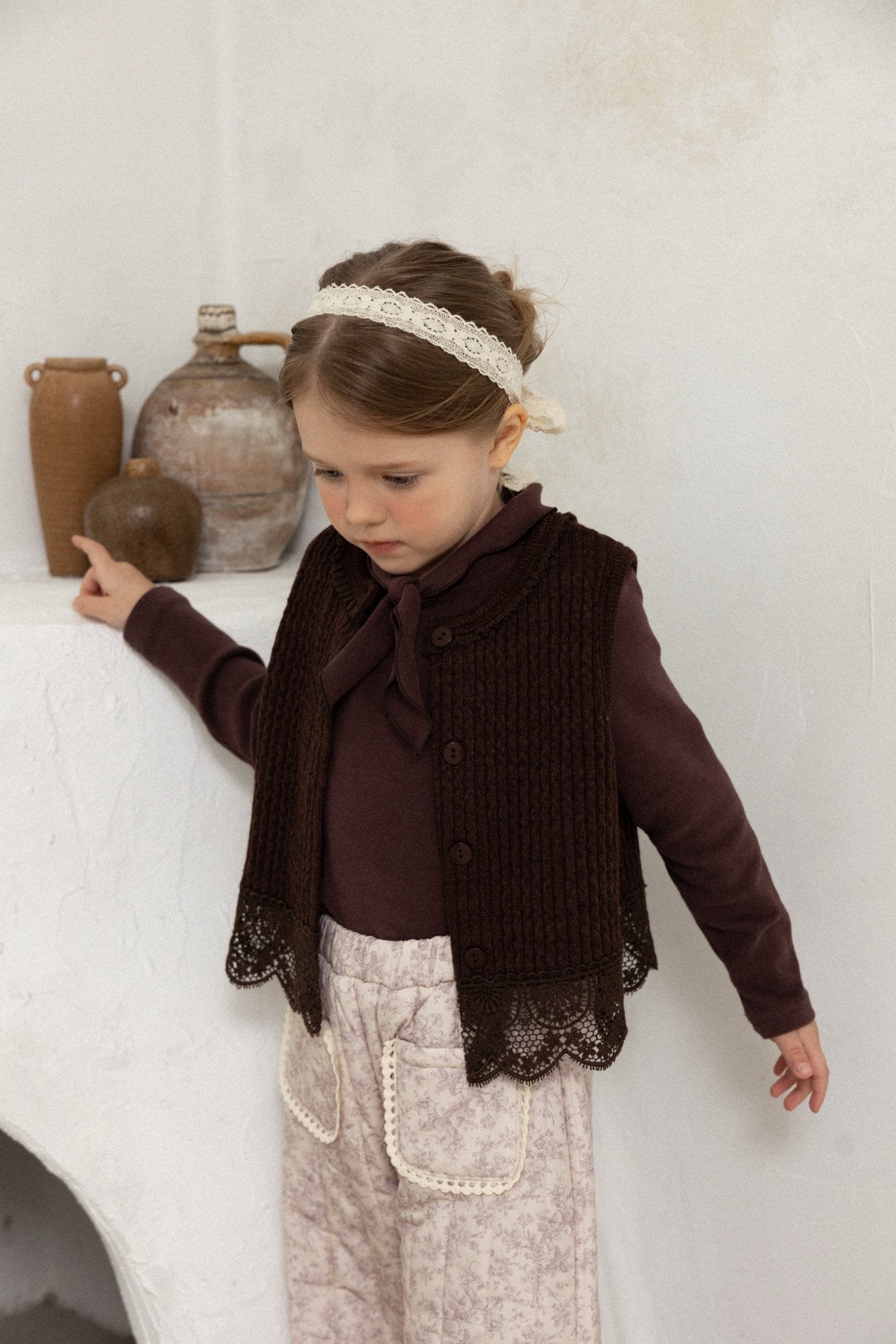(予約) perro bebe /  Ivy Knit Vest
