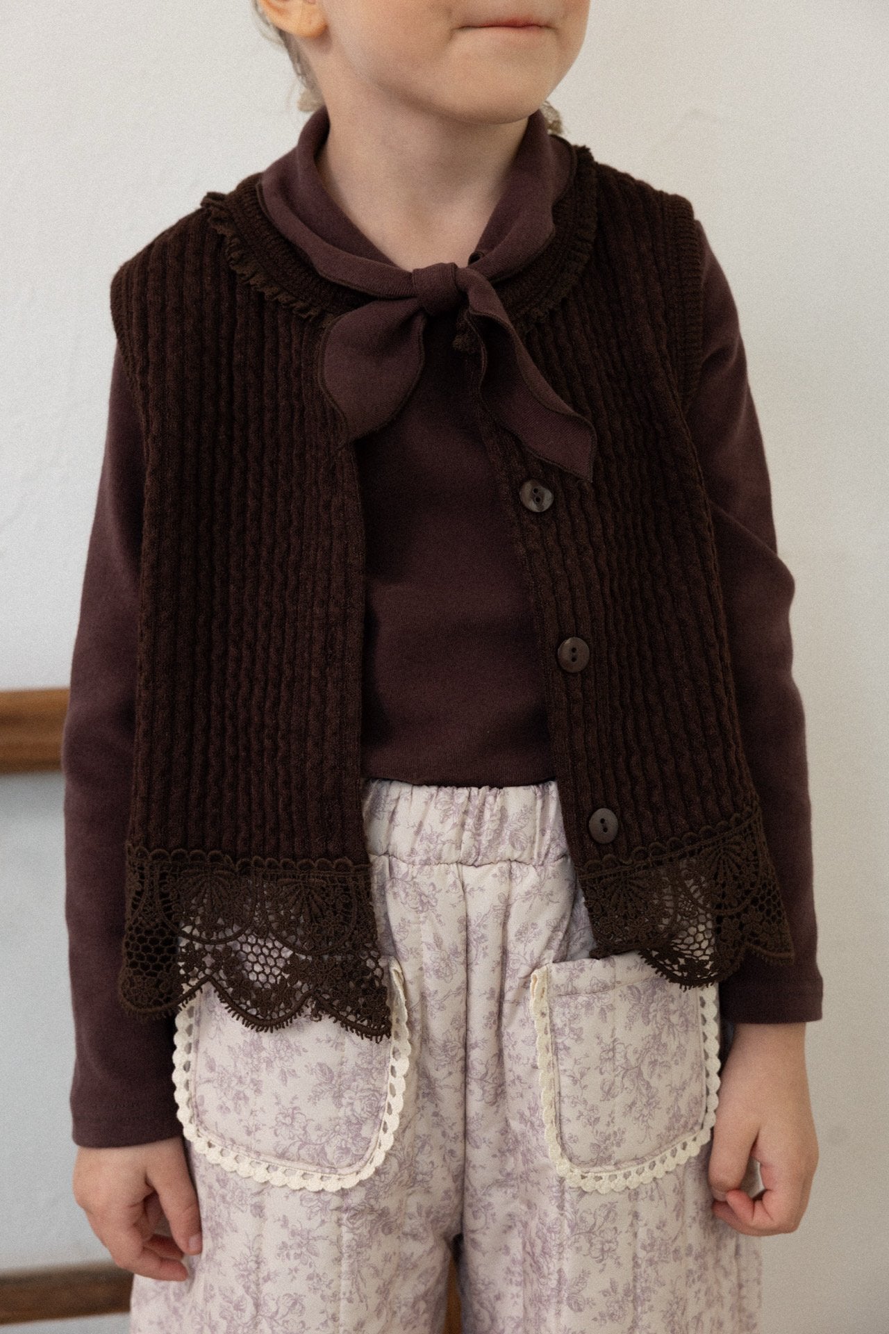 (予約) perro bebe /  Ivy Knit Vest