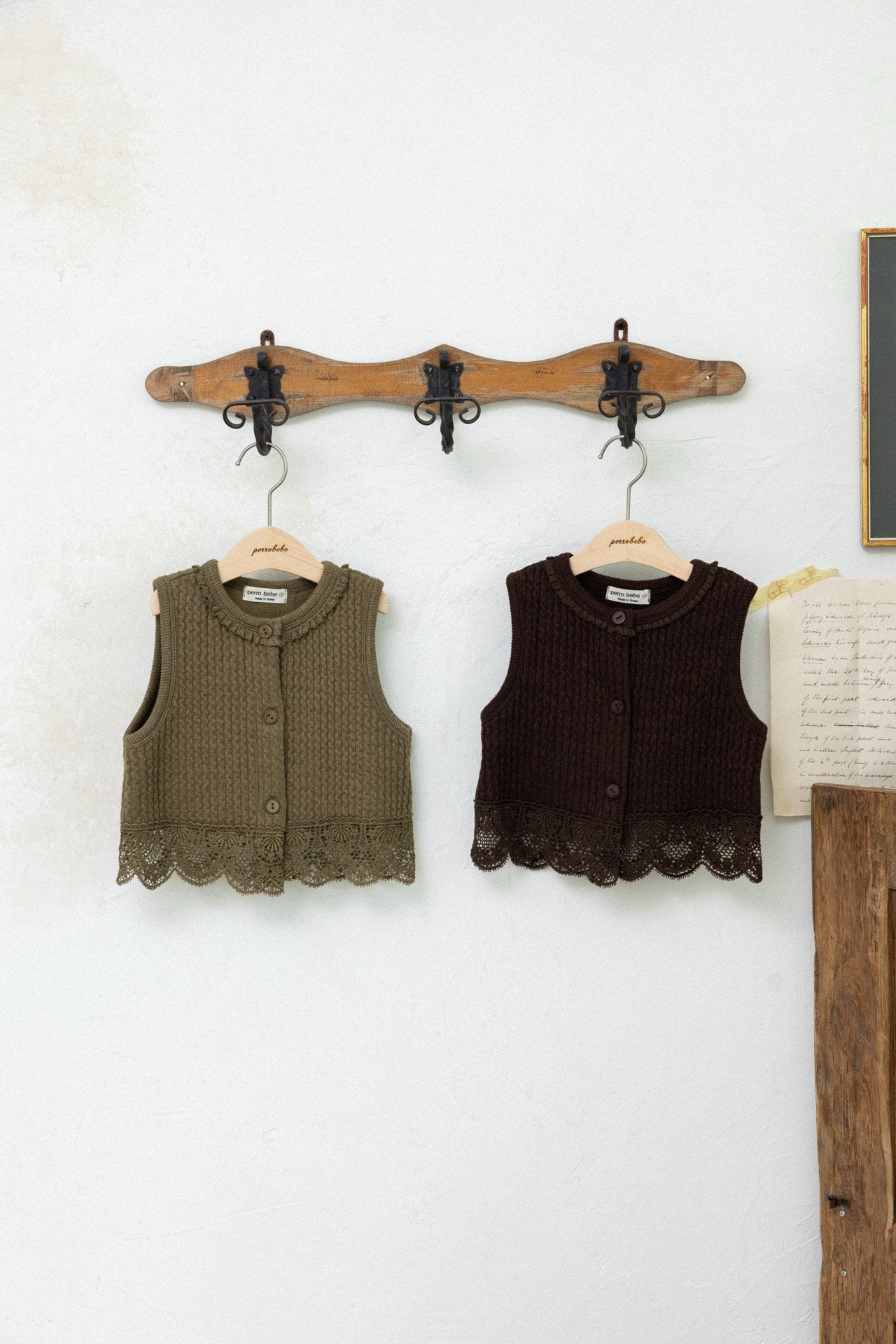 (予約) perro bebe /  Ivy Knit Vest