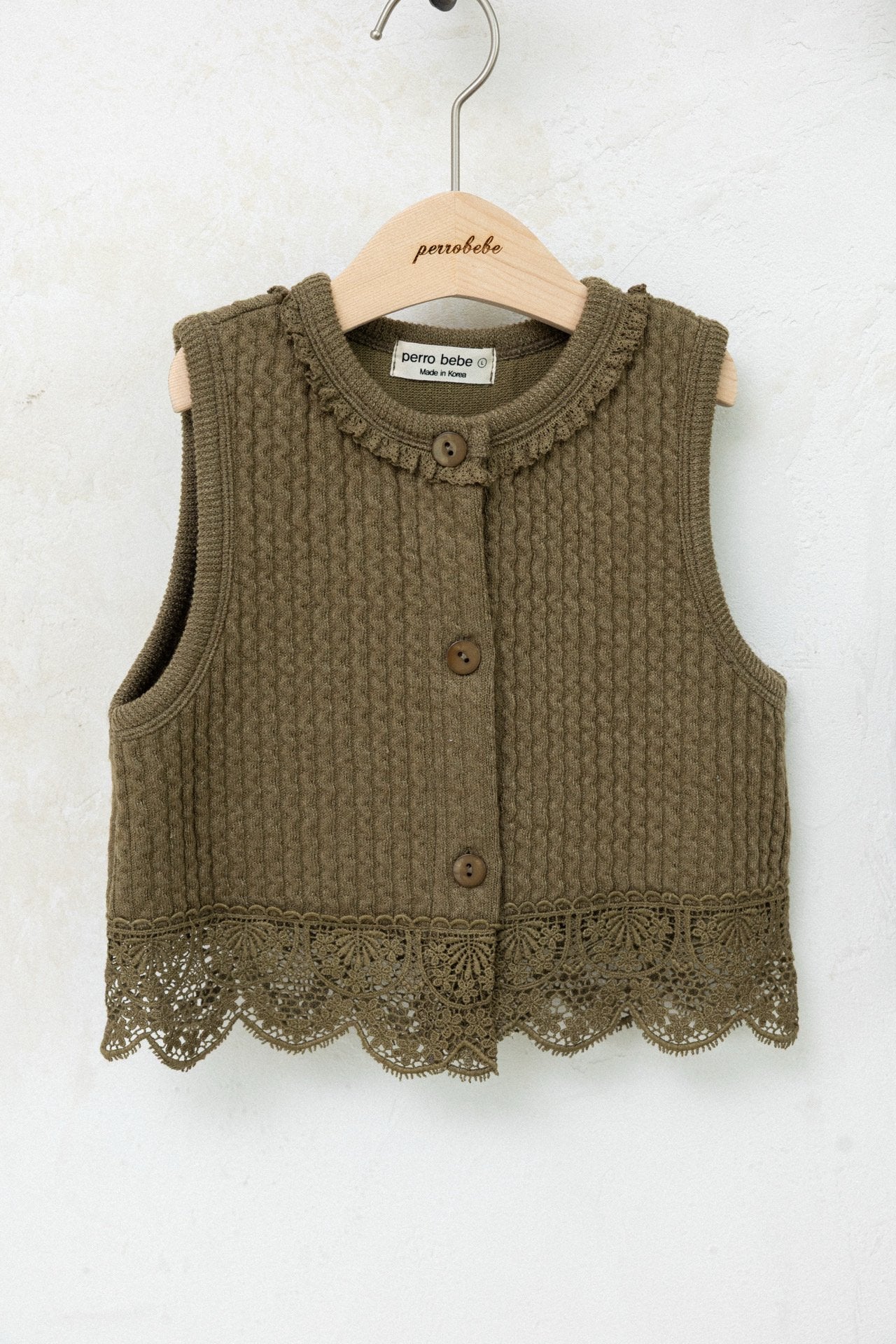 (予約) perro bebe /  Ivy Knit Vest
