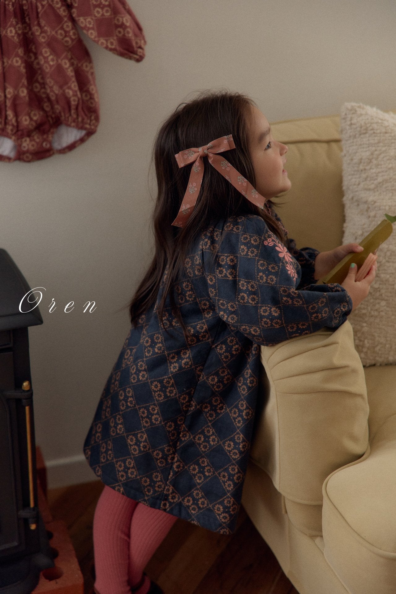 (予約)OREN / Daisy Padded dress