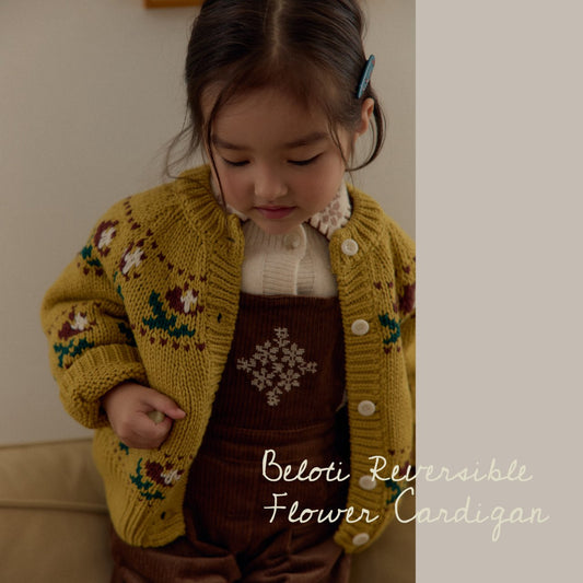 (予約)OREN /  Belotti Flower Knit Cardigan