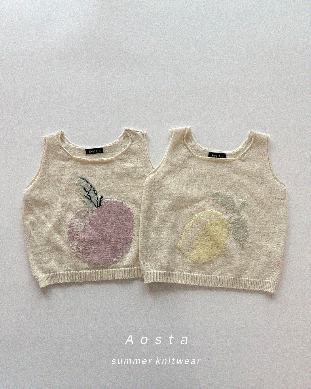(予約) Aosta / Knit Fruit Vest